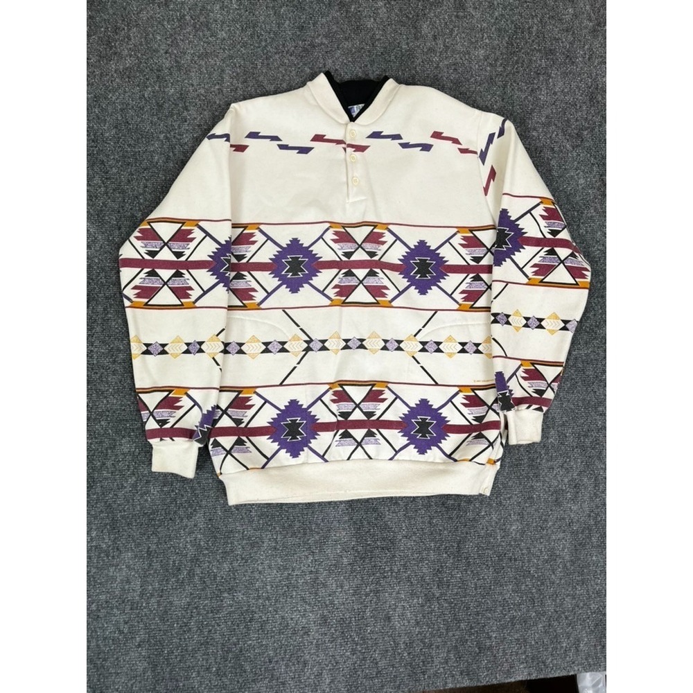 Art Unlilmited Sportswear Sweatshirt Men's Aztec Tibal Soutwest Geometric‎ Size